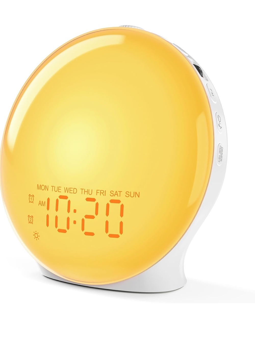Sunrise Wake Light Alarm Clock - Yellow